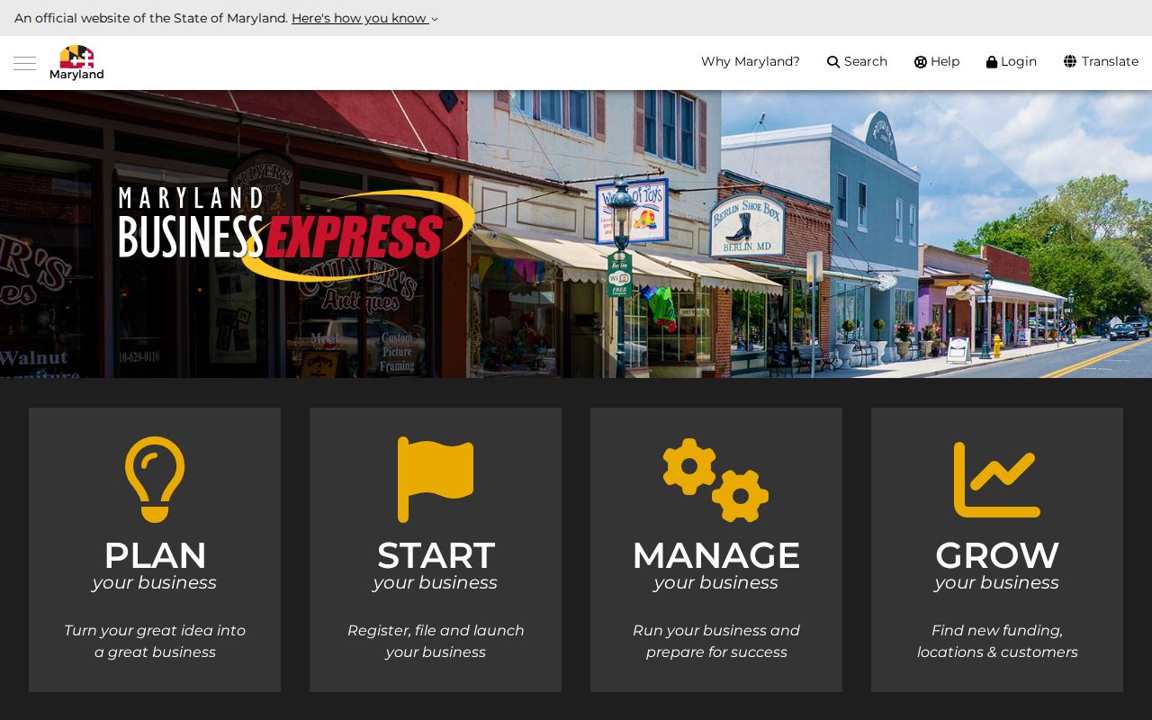 Langley Park people search through Maryland Business Express