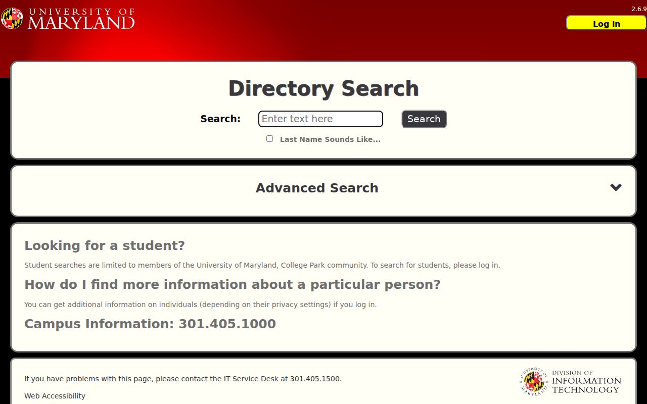 Langley Park people directories UMD name search